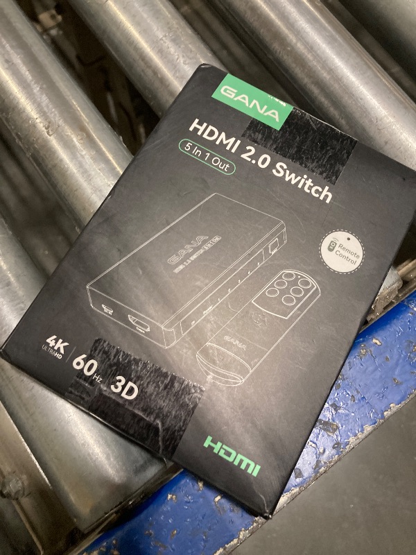 Photo 1 of HDMI Switch 5 in 1 Out 4K@60Hz, GANA HDMI Splitter Switcher with Remote, Aluminum HDMI 2.0 Switch Box Hub for 3D, HDCP2.2, HDR, Compatible with Xbox, PS5/4/3,Fire Stick,Roku,Blu-Ray Player