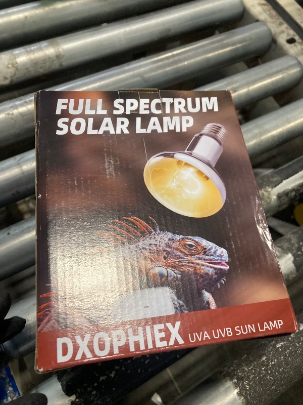 Photo 1 of DXOPHIEX 160W Reptile Heat Lamp Bulb Full Spectrum UVA UVB Reptile Light Bulb, Reptile Sun Lamp Basking Light for Bearded Dragon, Mercury Vapor Bulb for Reptiles and Amphibians