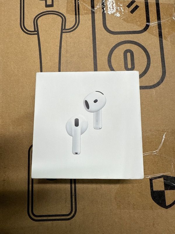 Photo 2 of **Factory Sealed**Apple AirPods 4 Wireless Earbuds, Bluetooth Headphones, with Active Noise Cancellation, Adaptive Audio, Transparency Mode, Personalized Spatial Audio, USB-C Charging Case, Wireless Charging, H2 Chip