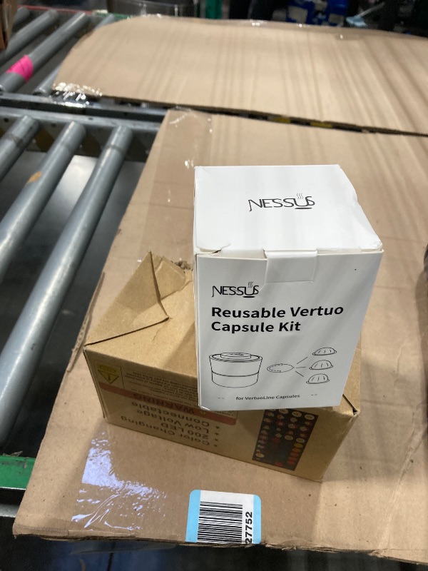 Photo 1 of **MISSING FOIL SEALS**Nessus Vertuo Reusable Pods Kit, 50 Pcs [ALSeal EZ FIT] Aluminum Foil Seals for Nespresso Capsules Vertuoline, Holder and Brush, Fits for Refillable Vertuo Pods(Pods Not Included)