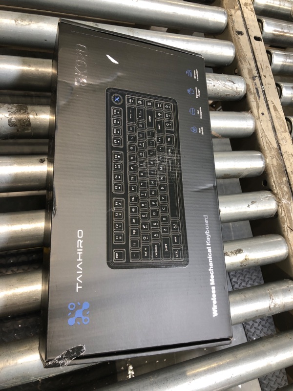 Photo 1 of Wireless Mechanical Gaming Keyboard, Full Transparent RGB Backlit 80 Keys Gasket Hot Swap Linear Switch Quiet Keyboard with Multimedia Knob, 4000mAh Battery, 3 Modes BT5.0/2.4G/USB-C for WIN/MAC,White