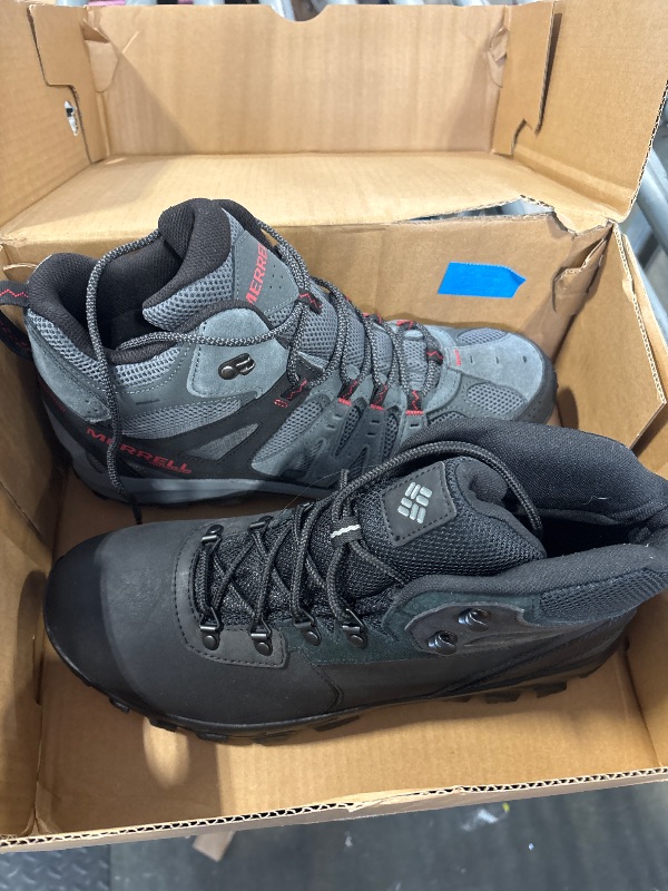 Photo 1 of Columbia Mens Newton Ridge Plus II Waterproof Hiking Boot, Black/Black, 12