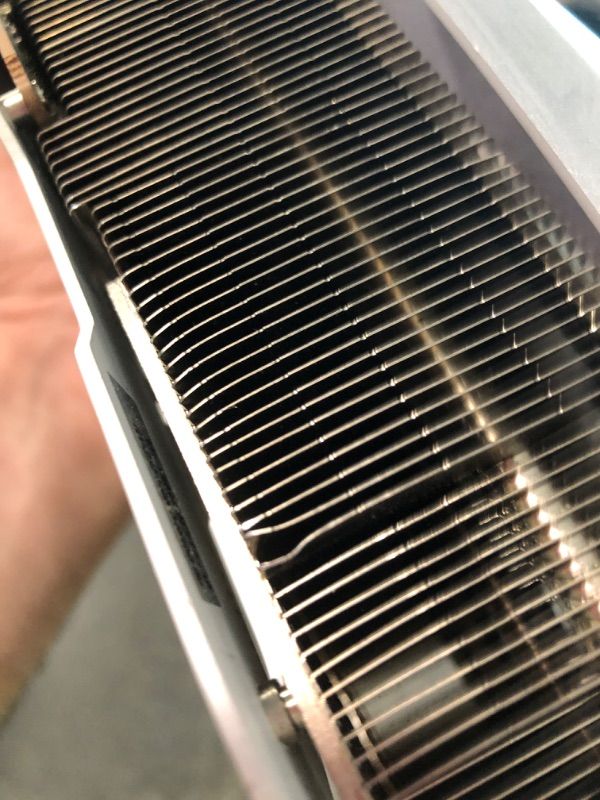 Photo 1 of **used** 3/20, minor damage on radiator very small dents , does not display video/needs repairs***
ZOTAC Gaming GeForce RTX 4080 Super Trinity OC White Edition DLSS 3 16GB GDDR6X 256-bit 23 Gbps PCIE 4.0 Gaming Graphics Card, IceStorm 2.0 Advanced Cooling