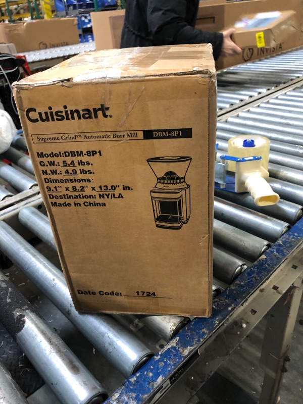 Photo 2 of ***NEEDS CLEANING***CUISINART Coffee Grinder, Electric Burr One-Touch Automatic Grinder with18-Position Grind Selector, Stainless Steel, DBM-8P1