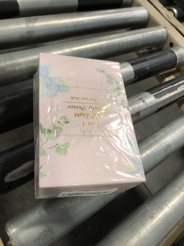 Photo 1 of Dopsikn 7 Color Galvanic Machines - Red Light Therapy for Face and Neck, Face Massager Tool for Wrinkles, Double Chin, Vibrating Facial Massager with Thermals, White