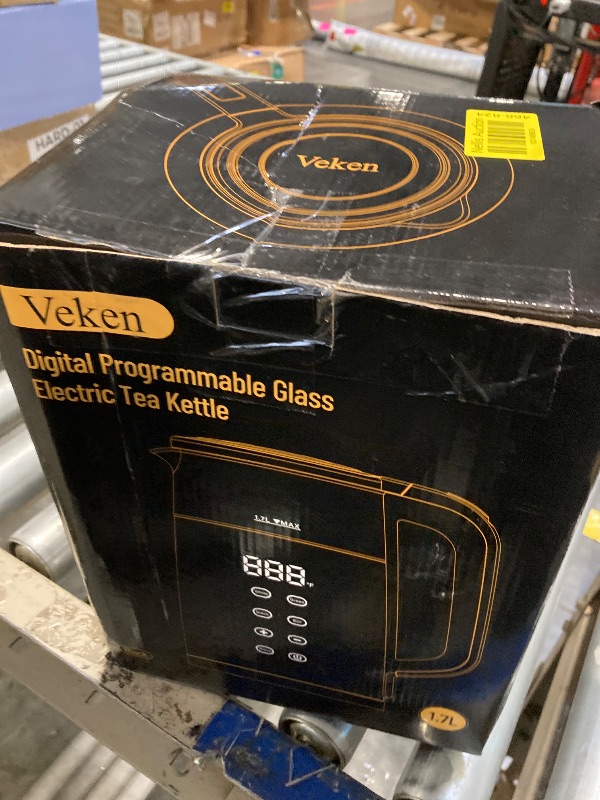 Photo 2 of **USED** Veken Electric Tea Kettle, 1.7 Liters 1500W, Temperature Control, Keep Warm, Digital Display, Automatic Shut Off, Hot Water Boiler Heater Pot, Glass Boiling Teapot, Kitchen Boil Kettles, Black