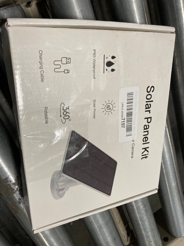 Photo 1 of Solar Panel for Ring Camera, Ring Camera Solar Panel with USB-C & DC Ports, Over 25% Conversion Rate Solar Panel Ring Camera, Best for All Built-in Rechargeable Battery Ring Cameras, IP65 Waterproof