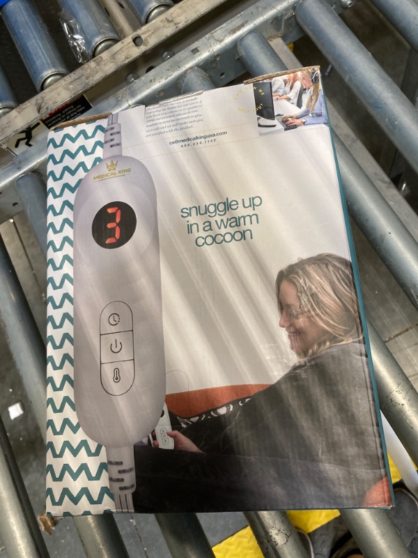 Photo 1 of Medical king Heated Blanket, Machine Washable Extremely Soft & Comfortable Electric Blanket Throw Fast Heating with Hand Controller 10 Heating Settings & auto Shut-Off (Gray, 50 x 60)