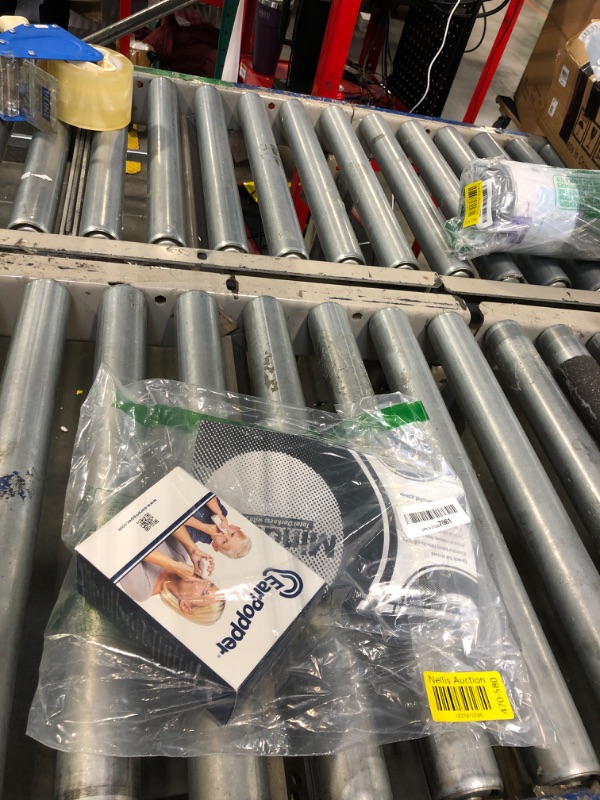 Photo 1 of Generic Ear Pressure Relief Device for Flying, Elevator Rides, Swimming, Scuba Diving Ear Popper with Mindfold Sleep Mask, White and Black