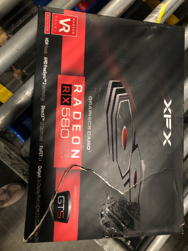 Photo 2 of ***DAMAGE PACKINK**XFX Radeon RX 580 GTS XXX Edition 1386MHz OC+, 8GB GDDR5, VR Ready, Dual BIOS, 3xDP HDMI DVI, AMD Graphics Card (RX-580P8DFD6)