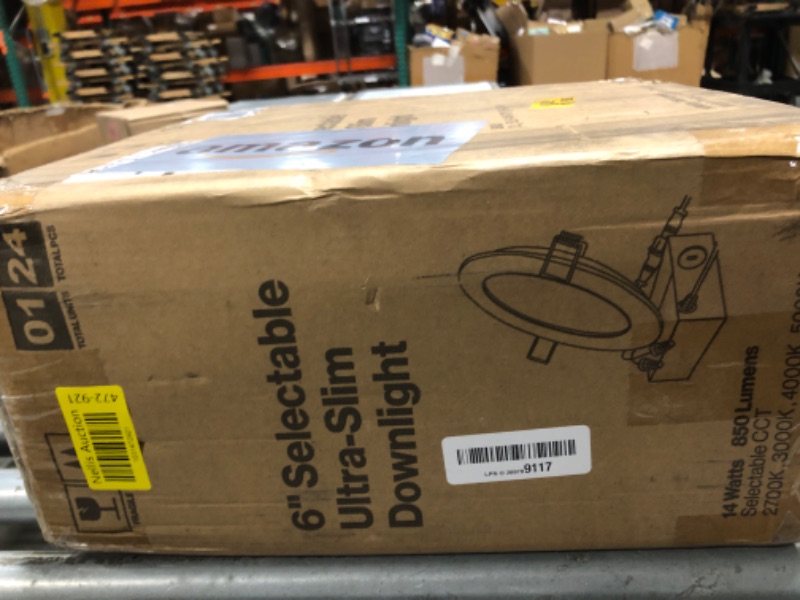 Photo 1 of Sunco 24 Pack 6 Inch Ultra Thin LED Recessed Ceiling Lights Smooth Trim Selectable CCT 2700K, 3000K, 4000K, 5000K, 6000K, Dimmable 14W=100W Wafer Thin Canless with Junction Box