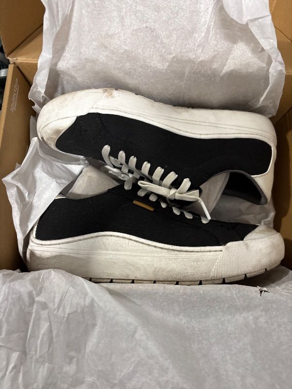 Photo 1 of Dr. Scholl's Womens Time Off Sneaker Black Canvas 9.5 M