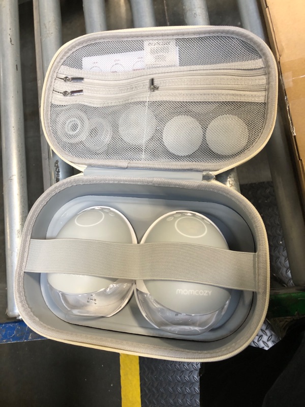 Photo 1 of Momcozy Old Versions Breast Pump BP223,with DoubleFit Flange for Breastfeeding Moms,Sliver Color Double