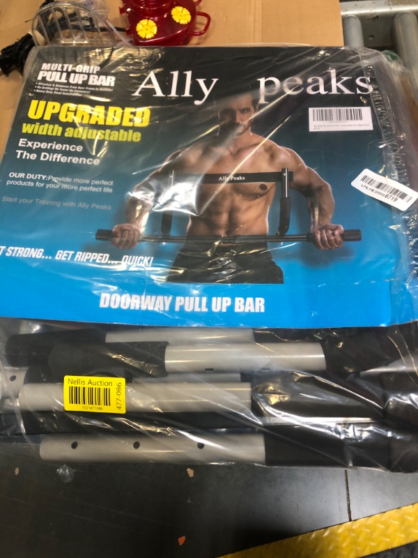 Photo 2 of *Ally Peaks Pull Up Bar for Doorway,Multiple Levels Width Adjustable Pull Up Bar Accurately Match Wide and Narrow doorframe,Indoor Chin-Up Bar Workout Bar,USA Original Patent