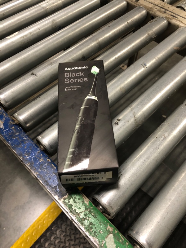 Photo 1 of Aquasonic Black Series Ultra Whitening Toothbrush – ADA Accepted Electric Toothbrush- 8 Brush Heads & Travel Case – 40,000 VPM Electric Motor & Wireless Charging - 4 Modes w Smart Timer