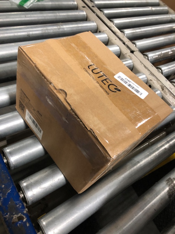 Photo 1 of LUTEC 75W 8000 Lumen Floods Light Outdoor, Switch Controlled LED Security Lights with 3 Adjustable Heads, 5000K Daylight, IP65 Waterproof Exterior Flood Light for Outside Garage, Yard, Patio-Black