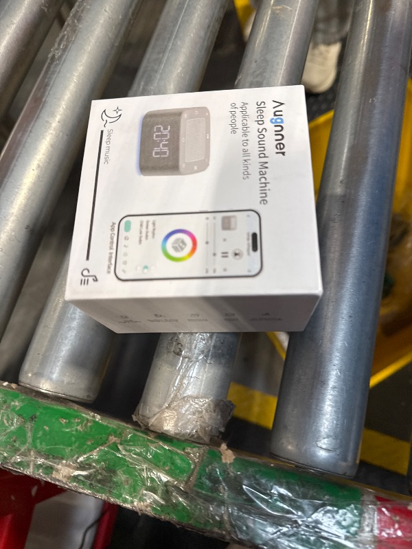 Photo 1 of Sound Machine Alarm Clock, 32 Soothing Sounds, 8 Night Light, App Control White Noise Sound Machine with Dimmable Clock, Auto-Off Sleep Timer, Volume Control White Noise Machine for Baby, Kids, Adult