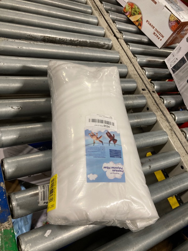 Photo 1 of 2.2 LB / 35.3 Ounce Premium Polyester Fiber Fill, Stuffing for Stuffed Animals, Pillows, Quilts, Paddings, Pouf, Fiberfill, Stuffing, Machine Washable, White