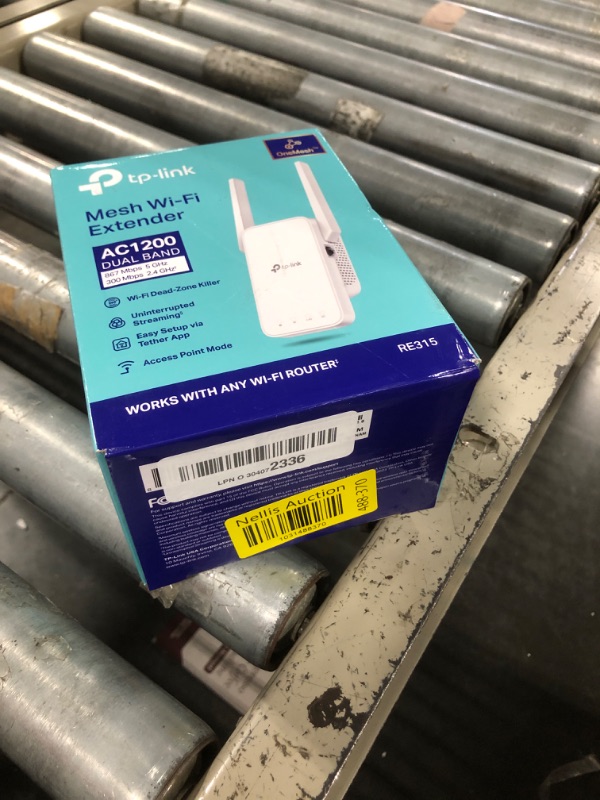 Photo 1 of TP-Link AC1200 WiFi Extender, 2024 Wirecutter Best WiFi Extender, 1.2Gbps home signal booster, Dual Band 5GHz/2.4GHz, Covers Up to 1500 Sq.ft and 30 Devices ,support Onemesh, One Ethernet Port (RE315)