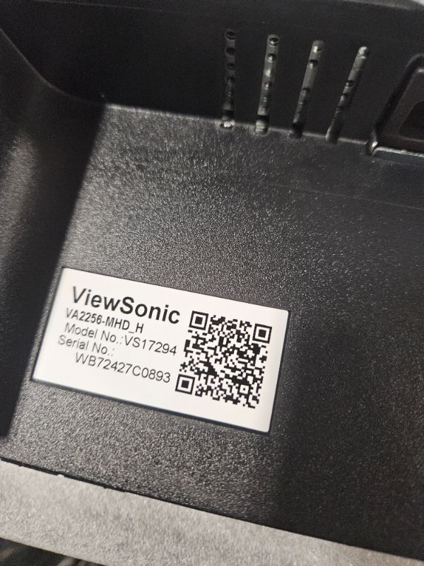 Photo 4 of **UNABLE TO TEST**
ViewSonic VA2256-MHD_H2 Dual Pack Head-Only 1080p IPS Monitors with FreeSync, HDMI, DisplayPort and VGA for Home and Office