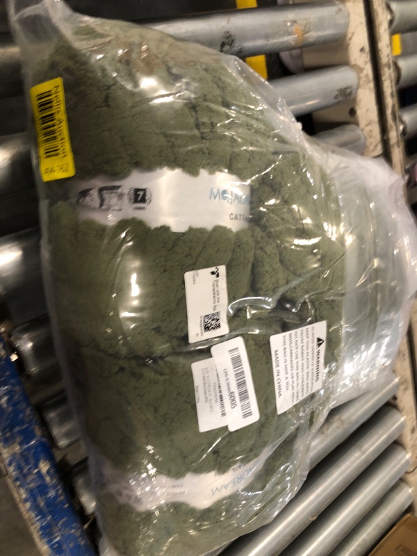 Photo 1 of *COLOR- OLIVE GREEN* Chunky Chenille Yarn for Crocheting, Chunky Yarn for Hand Knitting Blanket, Bulky Chunky Fluffy Yarn for Crocheting, Jumbo Yarn, Thick Yarn, Pack of 4 (4 Skeins, Each Skein 28 yds, 8oz)