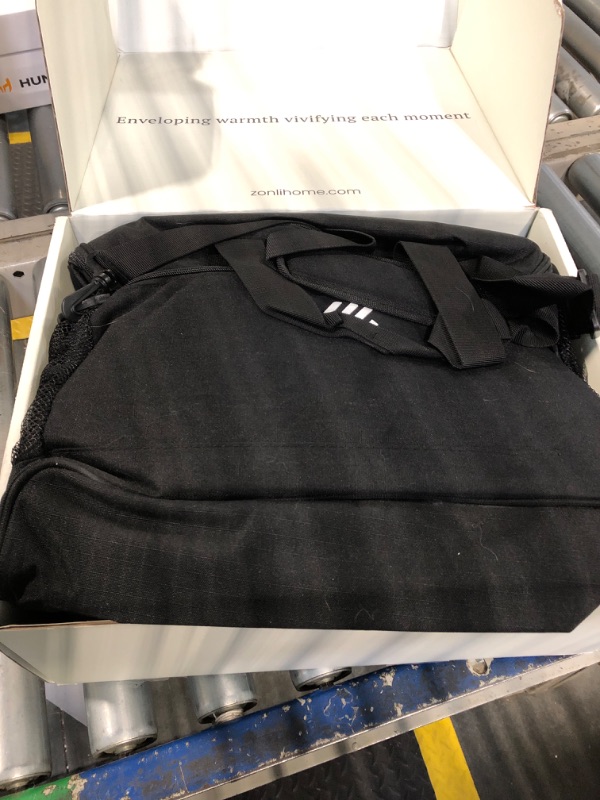 Photo 1 of ZonLi Z-Walk Pro 36W Battery Operated Heated Blanket,Portable,Cordless, Rechargeable Heated Blanket with 3 Heating Levels,Includes 20000mAh Power Bank,for Car, Stadium, Outdoors (Black)