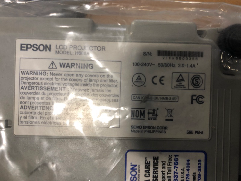 Photo 1 of Epson V11H688020 LCD Projector, PowerLite 97H