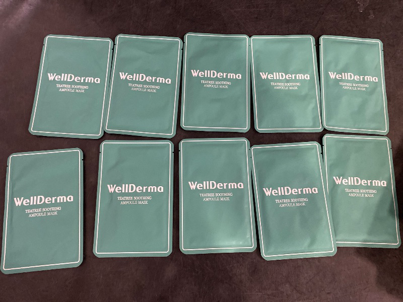 Photo 1 of WellDerma TeaTree Soothing Ampoule Mask Paper Box 25ml *10 pcs