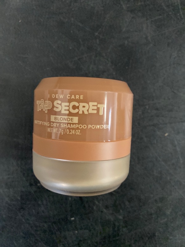 Photo 1 of I DEW CARE Biotin Clarifying Dry Shampoo - Tap Secret Blonde | Strengthening & Volumizing, Powder Type, Refillable, Travel size, Non-aerosol, Brunette, Korean Ginseng, Easter Basket Stuffers, 0.24 Oz