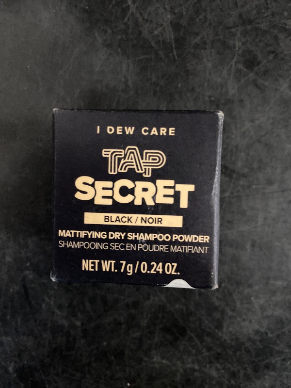 Photo 1 of I DEW CARE Biotin Clarifying Dry Shampoo - Tap Secret Black | Strengthening & Volumizing, Powder Type, Refillable, Travel size, Non-aerosol, Brunette, Korean Ginseng, 0.24 Oz