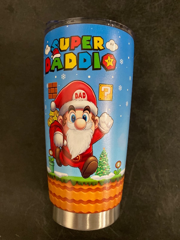 Photo 1 of 34HD Daddio Tumbler with Lid, 20oz Stainless Steel Vacuum Insulated Gaming Daddy Coffee Mug, Dad Drinking Cup, Birthday Christmas Father Day Gifts for New Dad Husband Papa Grandpa