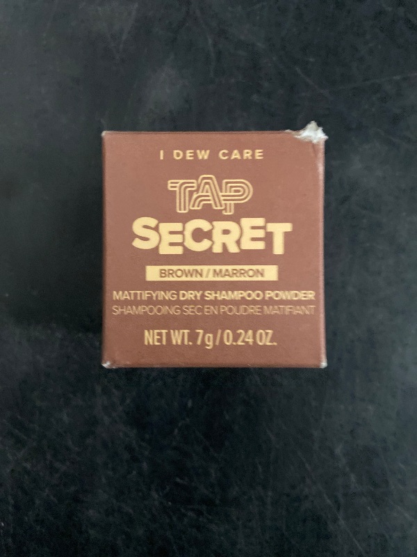 Photo 1 of I DEW CARE Biotin Clarifying Dry Shampoo - Tap Secret Brown | Strengthening & Volumizing, Powder Type, Refillable, Travel size, Non-aerosol, Brunette, Korean Ginseng, Easter Basket Stuffers, 0.24 Oz