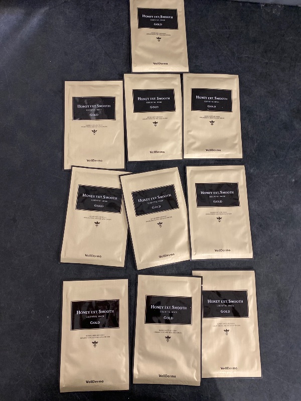 Photo 1 of WellDerma Honey Ext. Smooth Gold Essential Mask 25ml 10Pc