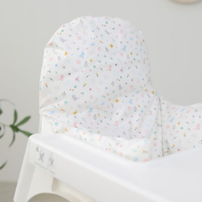 Photo 1 of Waterproof High Chair Cushion for IKEA High Chair, One Piece with Sitting Cushion, Easy-Clean, Super Comfort (Little Birdie)