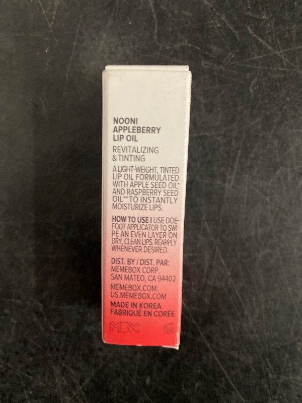 Photo 1 of NOONI Korean Vegan Appleseed Lip Oil - Appleberry | Long-Lasting, Moisturizing, Plumping, Revitalizing for Dry Lips, Waterproof, No Peel Off, Hydrating, Nourishing Crystal Clear, 0.12 FL Oz