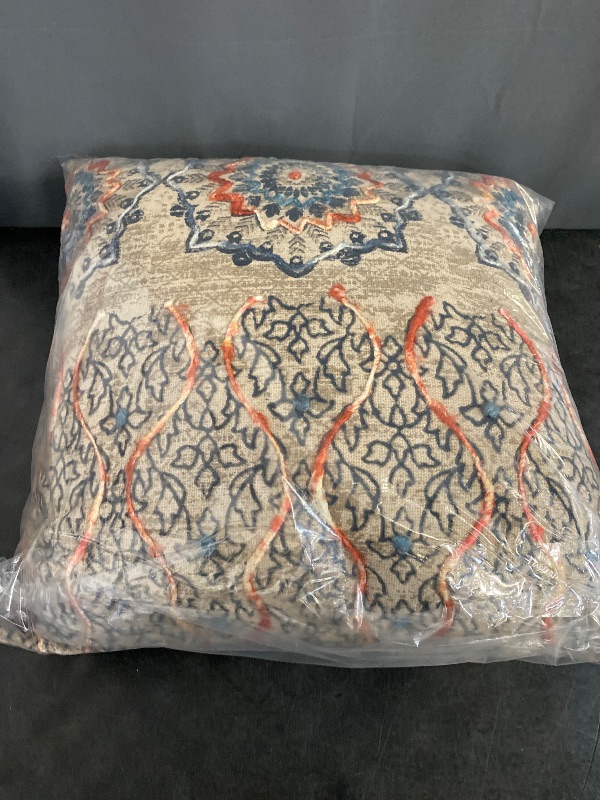 Photo 1 of Medallion 20" x 20" Cotton Pillow Cover in Natural