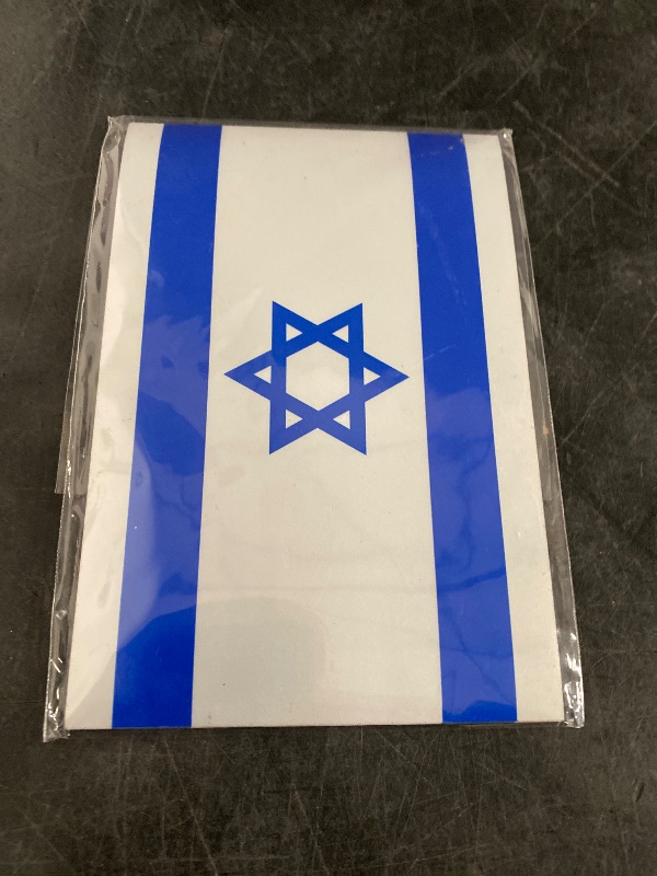 Photo 1 of GEEKBEAR National Flag Car Magnet (Israel, 2 Pack) - Reflective Waterproof Durable Magnetic Sign - 6 x 4 in