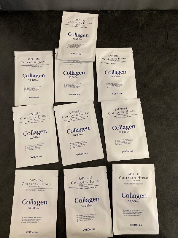 Photo 1 of WELLDERMA Sapphire Collagen Hydro Essential Mask 10 Sheets Skin Soothing Calming