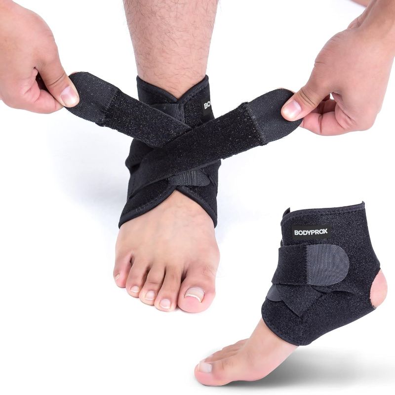 Photo 1 of Bodyprox Ankle Support Brace, Breathable Neoprene Sleeve, Adjustable Wrap! (1 Pack)