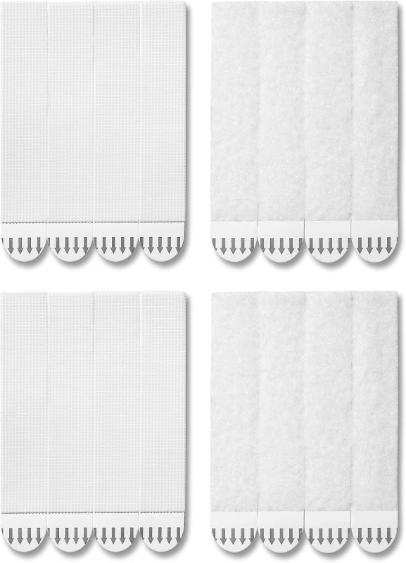 Photo 1 of 20-Pairs(40 Strips) XL Picture Hanging Strips, Removable Hook and Loop Tape, Picture Hanger Damage Free, Adhesive Strips for Frame Hanging and Christmas Decorations, Heavy Duty