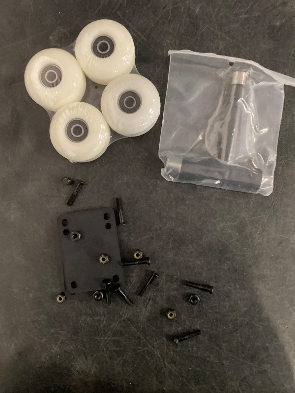 Photo 1 of Skateboard Truck,Skateboard Wheels 52mm Suitable for Skateboarders,Fits 7.5-8" Deck Skateboard Bearings,Skateboard Pads,Durable Skateboard Hardware Combo Starter Kit
