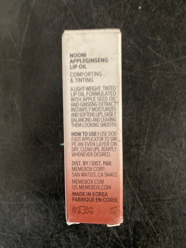Photo 1 of NOONI Korean Vegan Lip Oil - Appleginseng | Lip Stain, Gift, Long-Lasting, Moisturizing, Plumping, Revitalizing for Dry Lips, Waterproof, No Peel Off, Easter Basket Stuffers, 0.12 Fl Oz