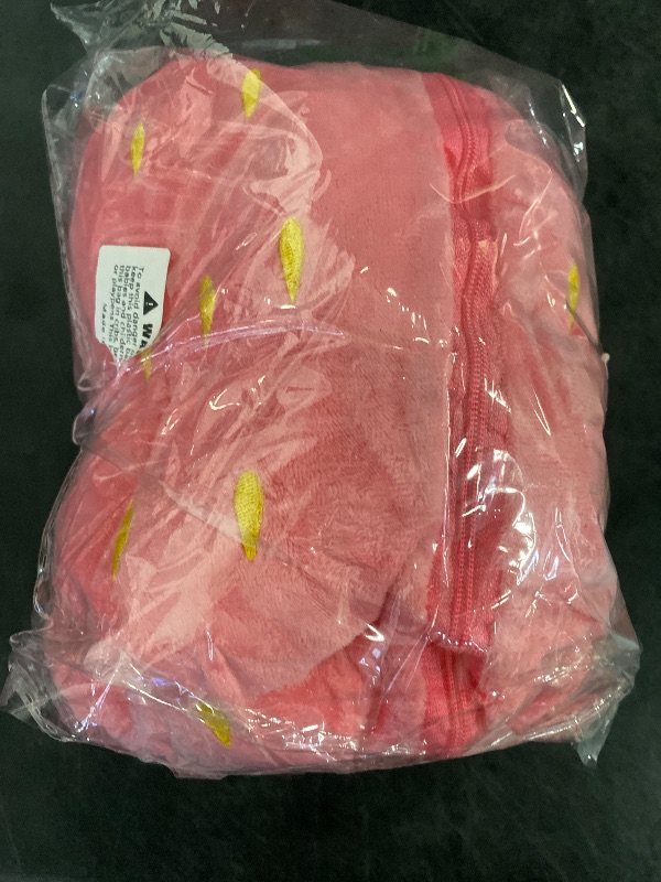 Photo 1 of Bunny Stuffed Animal,Strawberry Reversible Cuddle Bunny Plush Doll with Zipper Cute Soft Rabbit Toys Pillow for Kids and Adults Easter Bunnies Plushies Gifts (Strawberry, 7.09 inches)