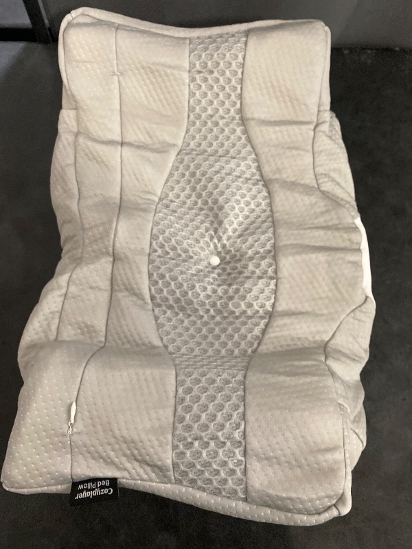 Photo 1 of Cozyplayer True Cooling Cervical Neck Pillow for Pain Relief, Ergonomic Side Sleeper Pillow for Neck Support, Odorless Orthopedic Contour Memory Foam Pillows, Bed Pillow for Back Stomach Sleeper