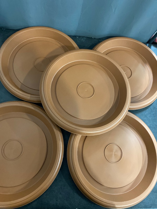 Photo 1 of 8 Indoor Plant Trays Set - Versatile Plant Saucers, Trays, and Accessories for Pots - Premium Plant Trays for Optimal Indoor Gardening, Stylish Plant Saucers for Indoors, 12 Inch