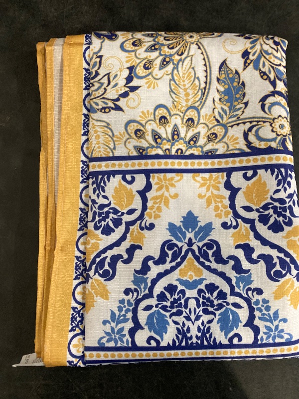 Photo 1 of Horaldaily Rustic Outdoor Tablecloth 60×84 Inch, Floral Vintage Washable Seasonal Table Cover with Zipper Umbrella Hole for Party Dinner Patio Garden Picnic BBQ