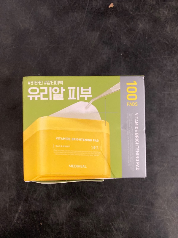 Photo 1 of MEDIHEAL Vitamide Brightening Pad - Vegan Face Hypoallergenic Pads with Niacinamide, Sea Buckthorn - Radiance Boosting Pads for Clear, Illuminating Skin 100 Pads
