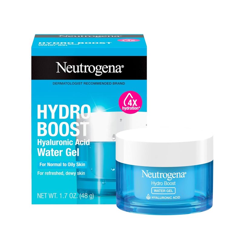Photo 1 of Neutrogena Hydro Boost Water Gel, 24 Hr Hydration for Normal/Oily Skin, Signature Fragrance, Face Moisturizer with Hyaluronic Acid, Skin Care for Juicy, Deeply Hydrated Skin, 1.7 oz