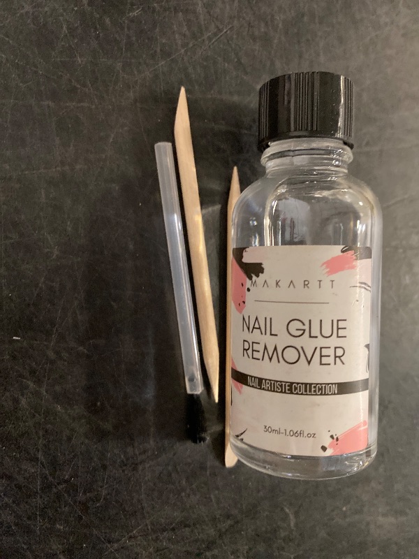Photo 1 of Makartt Nail Glue Remover for Press on Nails - 30ML Press On Nail Remover Easy Removal Debonder for Glue on Nail Tips,Non-Acetone Nail Polish Remover