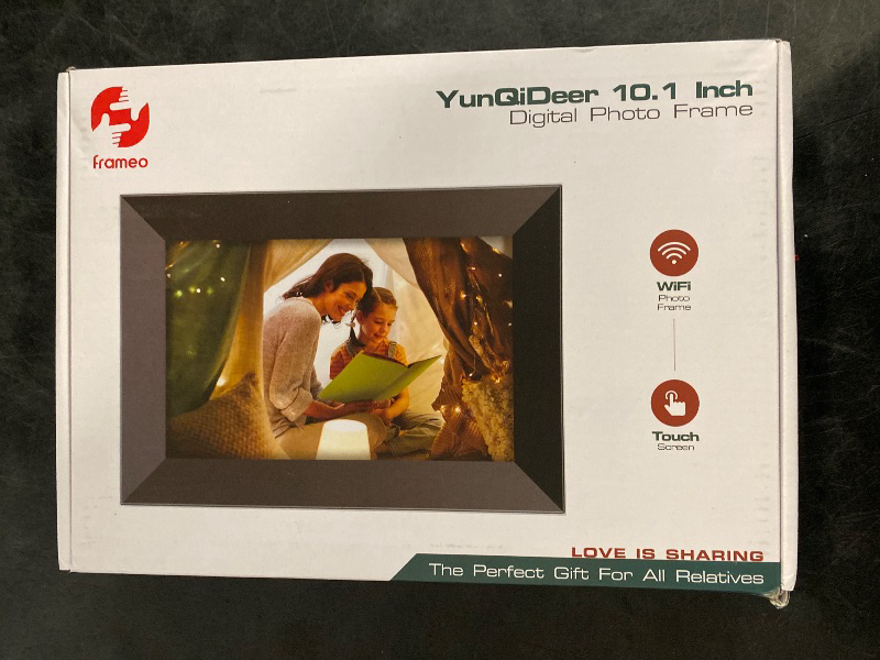 Photo 1 of Frameo 10.1 Inch WiFi Digital Picture Frame with 1280 * 800P IPS Touch Screen HD Disply,Video Clips and Slide Show,Auto-Rotate, Wall Mountable,Send Photos Instantly from Anywhere with via Frameo APP